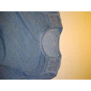 Catherine's Light Blue Elbow Length Sleeve Shirt2X